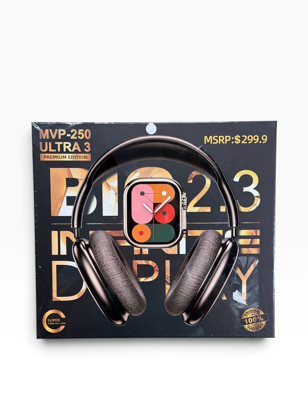 MVP-250 Ultra 3 Premium Edition - Wireless Headphones & Smartwatch Bundle (NIB)